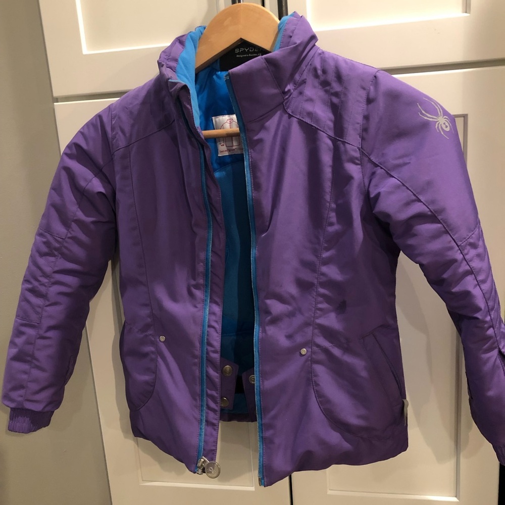 Girls size 6 Spider Ski Jaket